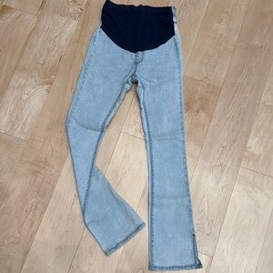 Stylish Light Blue Maternity Jeans